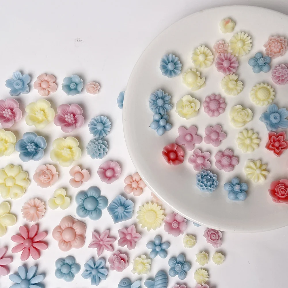 Mini Mixed Flowers Silicone Mold for Candle, Soap and Resin 1367 mold in production at BK Silicone workshop