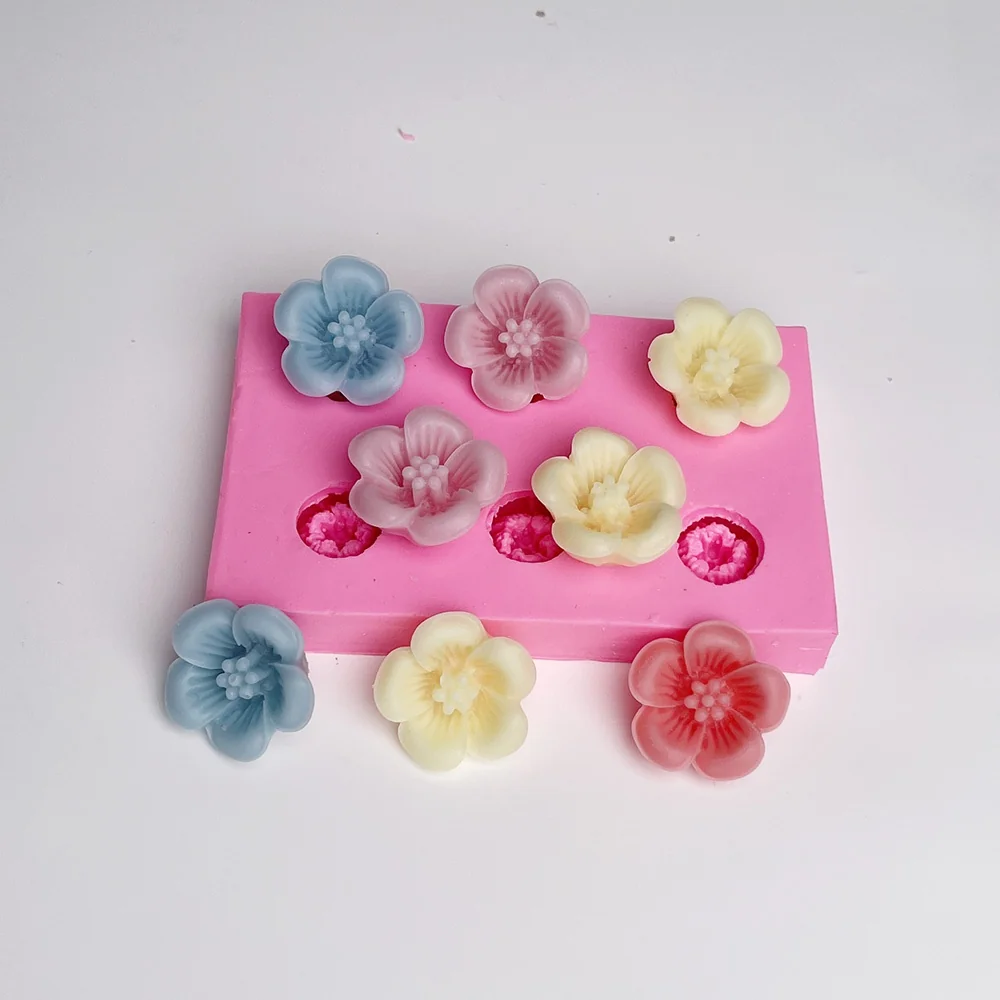 Flower DIY Silicone Mold for Wax, Soap and Resin Casting 1368 mold in production at BK Silicone workshop