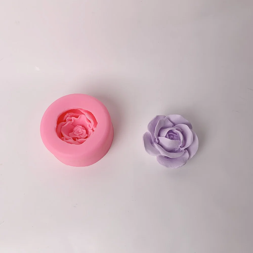 molde de silicona 3D rosa flor| B2B mayorista| SKU 1383 - Imagen 4