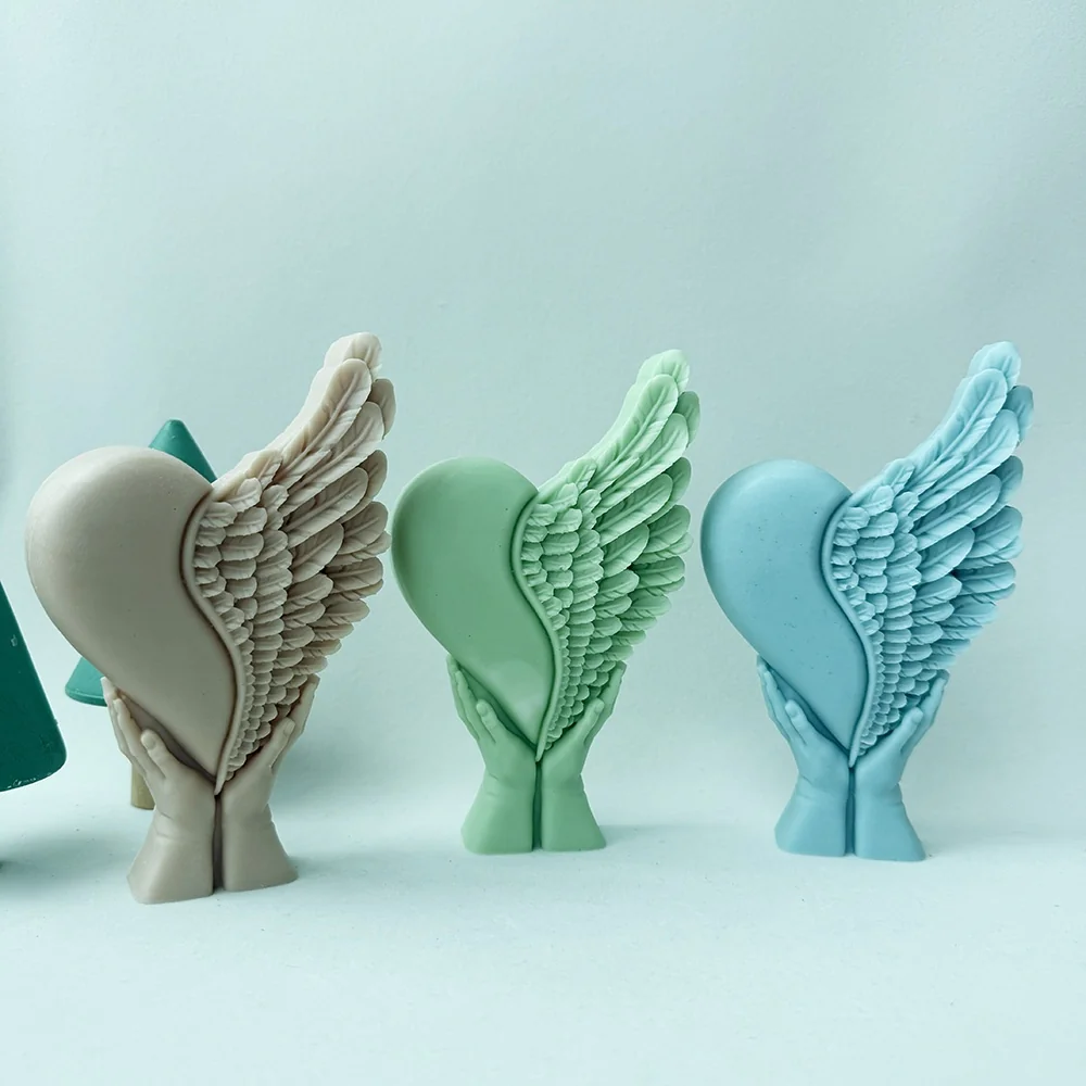 3D Heart Silicone Candle Mold 1470 mold in production at BK Silicone workshop