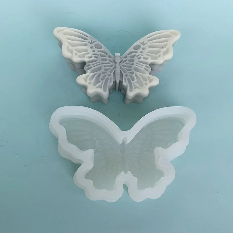 3D Butterfly Silicone Mold for Wax, Soap and Resin Casting 8834 mold in production at BK Silicone workshop