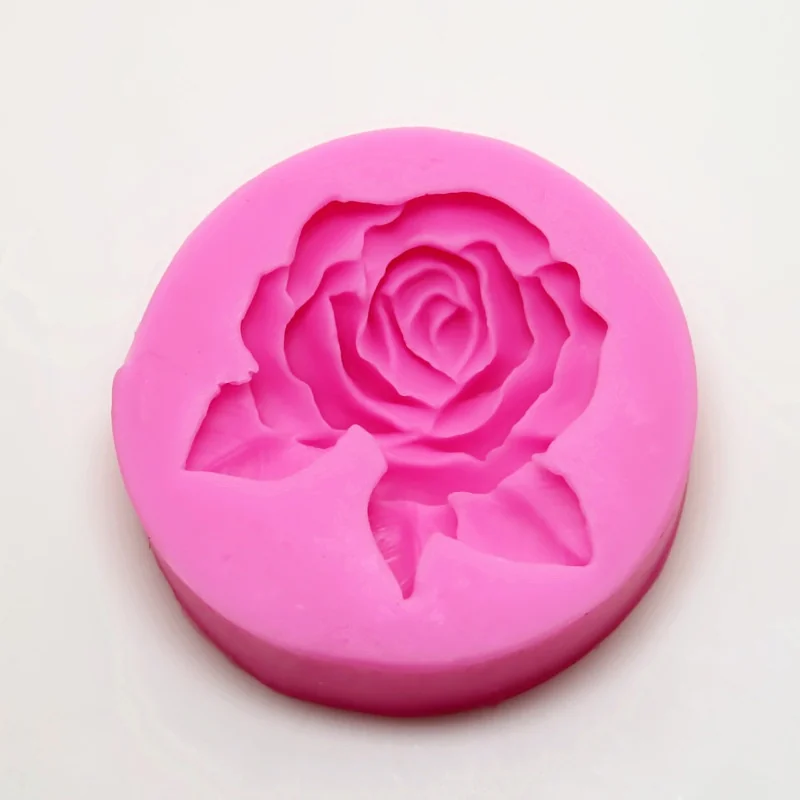 Rose with Leaves Silicone Mold for Soap mold in production at BK Silicone workshop