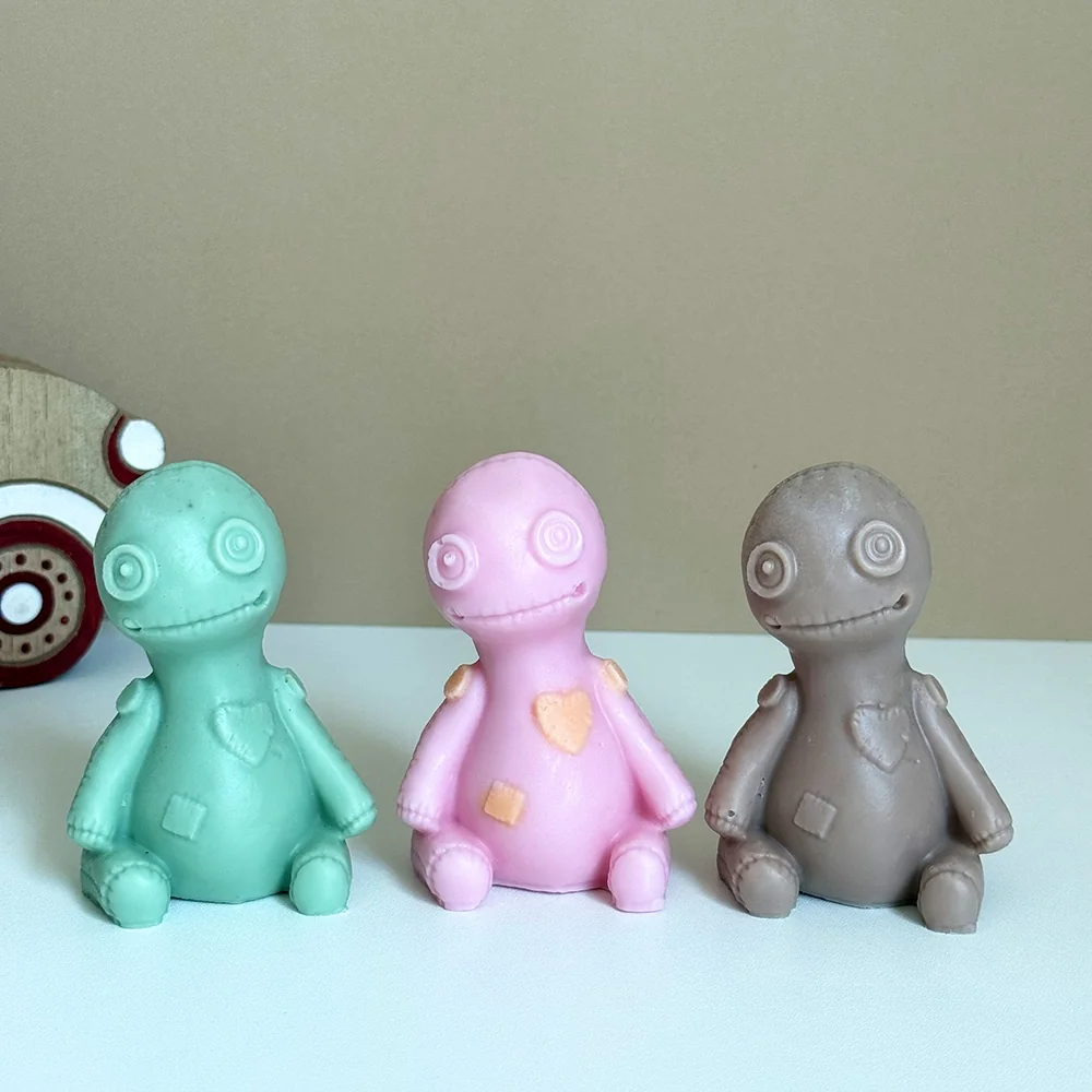 Patchwork Doll Silicone Mold for Candle mold in production at BK Silicone workshop