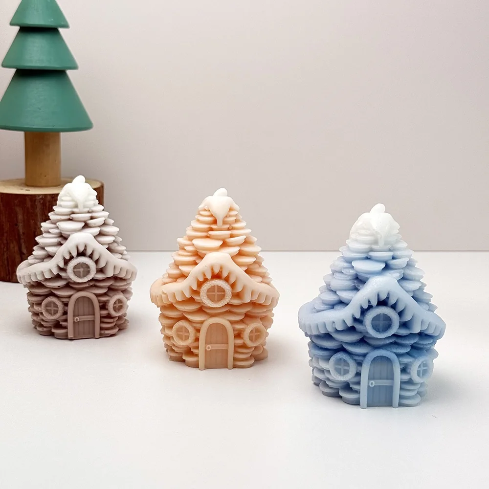 Cottage Pinecone Silicone Mold for Candle Making mold in production at BK Silicone workshop