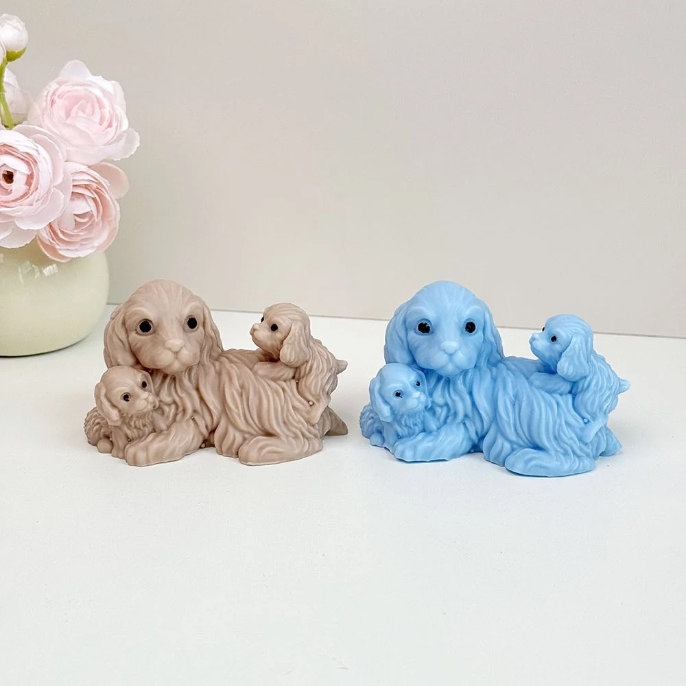 Dog Mold for Candle Making, Wax Melt, Soap, Resin 9297 mold in production at BK Silicone workshop