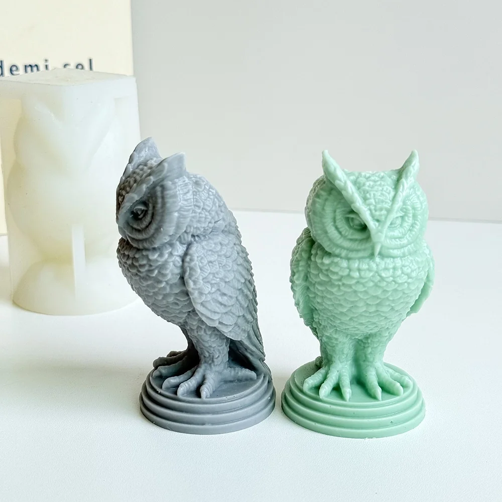 Owl Silicone Candle Mold 9287 mold in production at BK Silicone workshop