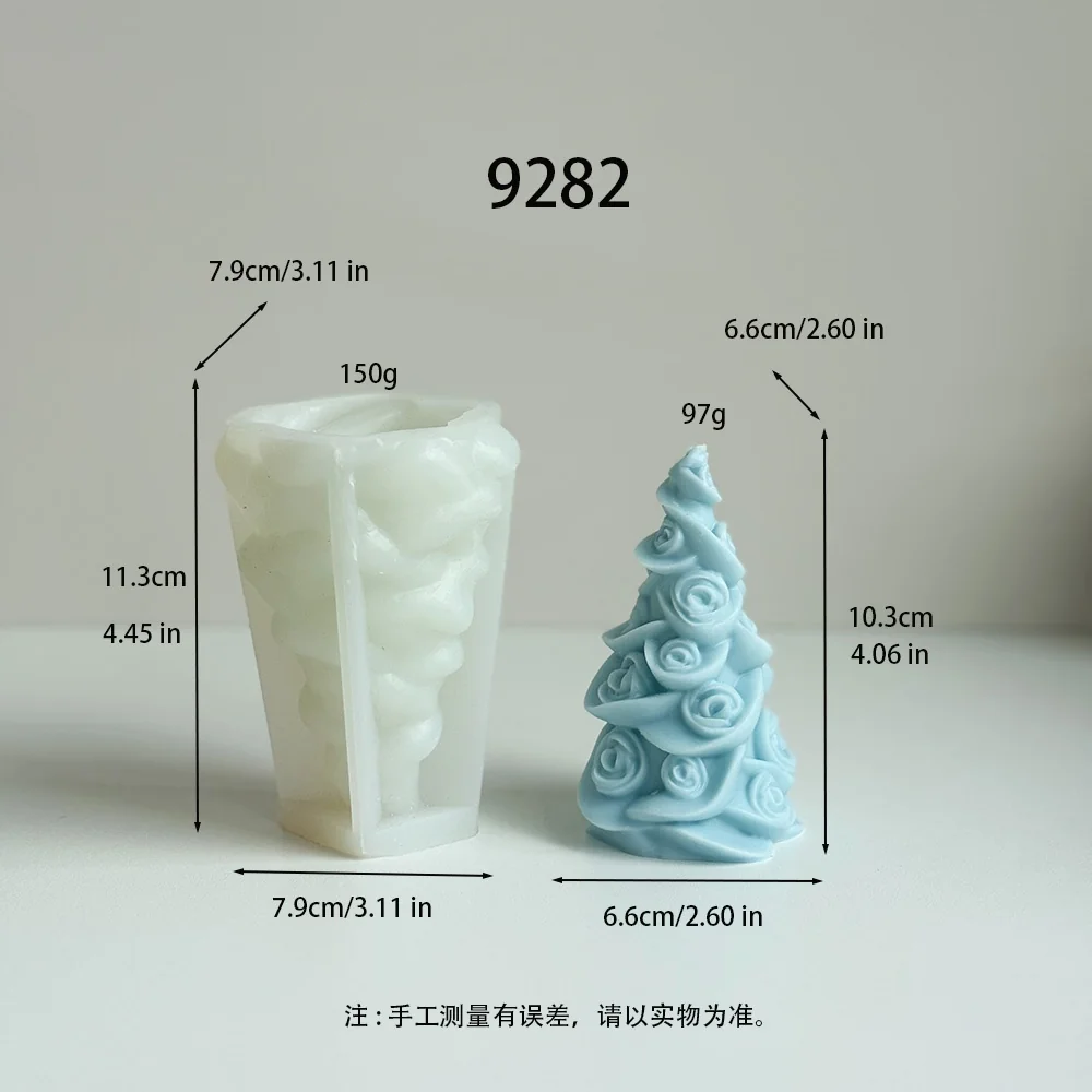 Pinecone Christmas Tree Silicone Candle Mold 9283 mold in production at BK Silicone workshop