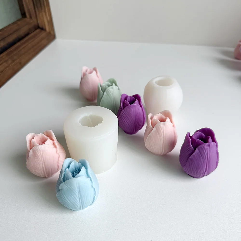 Tulip Silicone Mold for Wax, Soap and Resin Casting 1514 mold in production at BK Silicone workshop