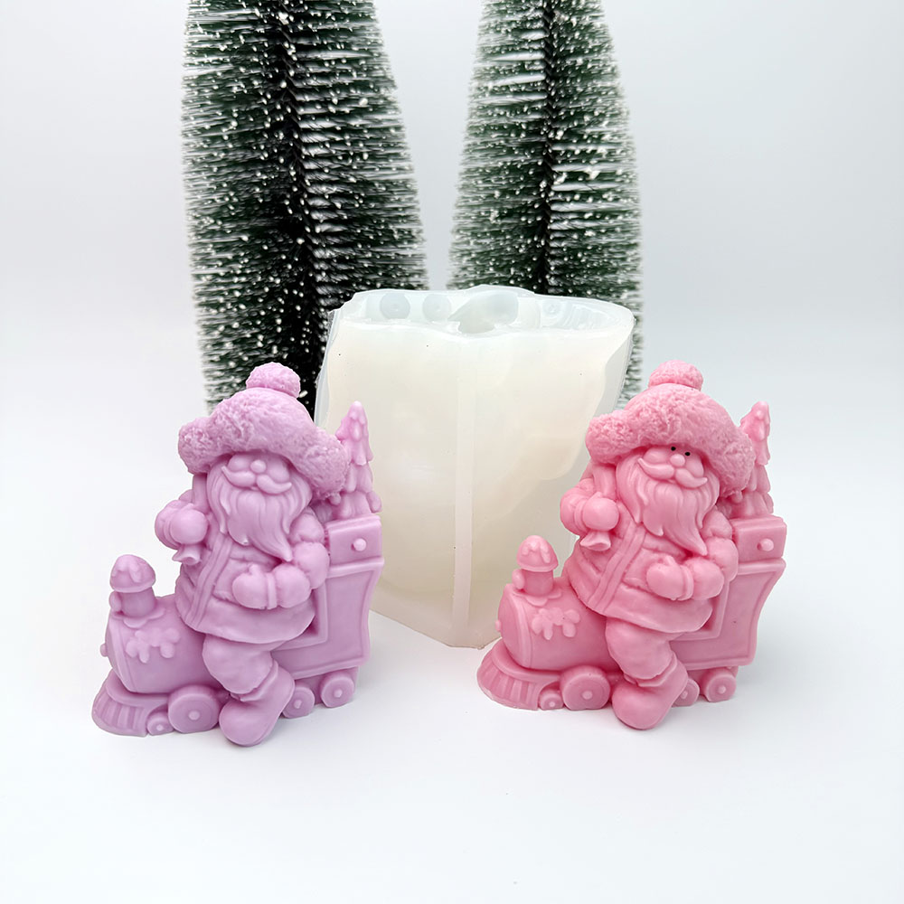 moule en silicone pour bougie Noël Père Noël 3D| B2B grossiste| SKU 9366 – Image 4