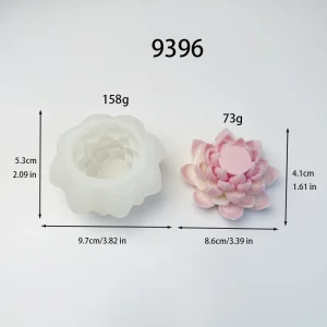 Lotus Silicone Candle Mold with Multi-layer Petals