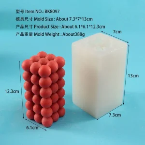 3D Bubble Column Silicone Mold BK8097