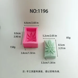 Flexible Cannabis leaf Silicone Mold for Candle Making 1196