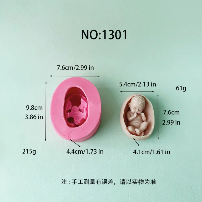 Silicone Candle Mold with Decorative Design 1301