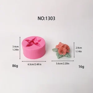 Flower Leaf Silicone Candle Mold