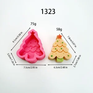 Christmas Tree Silicone Mold for Candle Making 1323