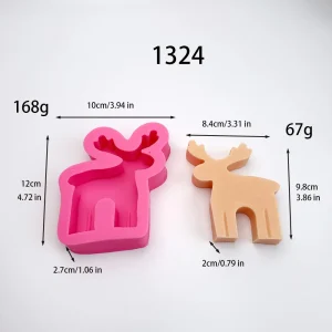 Reindeer Silicone Mold for DIY Candle Making 1324