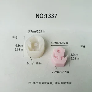 Flower Silicone Mold for Wax, Soap and Resin Casting 1337