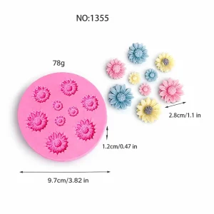 Daisy Silicone Mold for DIY Candle Making 1355