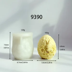 Easter Egg Bunny Silicone Candle Mold - 9390