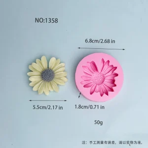 Daisy Silicone Candle Mold Sunflower Design