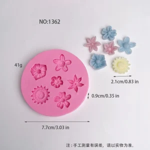 Multi-style Small Flower Silicone Mold for DIY Candle Making 1362
