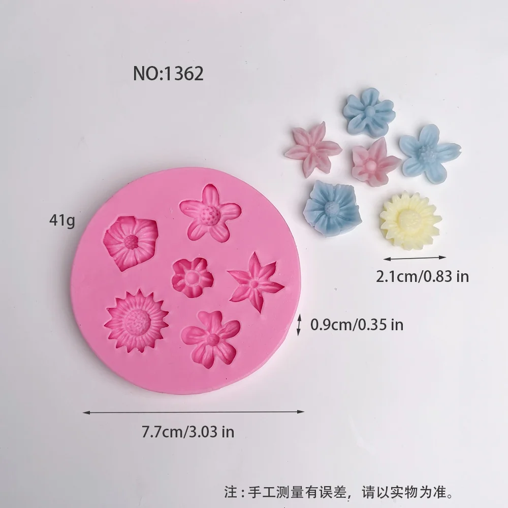 Multi-style Small Flower Silicone Mold for DIY Candle Making 1362