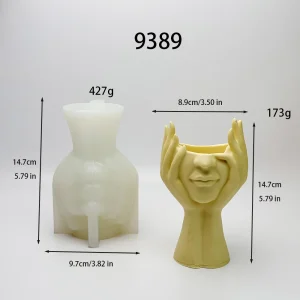 Face Container Silicone Mold - 9389