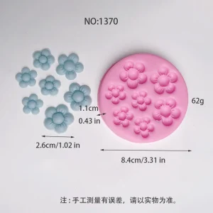 Five-petal Flower Flower Silicone Mold for Candle Making 1370