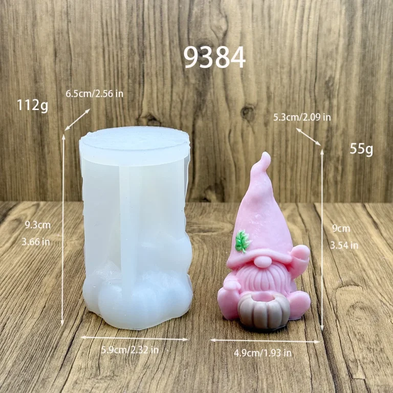 Gnome Pumpkin Silicone Candle Mold - 9384