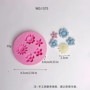 Flower Silicone Candle Mold 1375