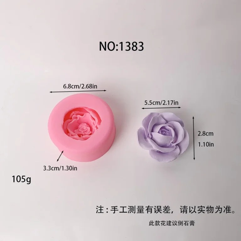 3D Rose Flower Silicone Mold 1383