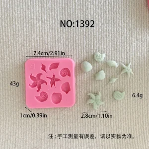Silicone Candle Mold with Starfish Design 1392