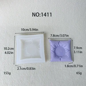 Pillow Silicone Mold for Candle, Soap and Resin 1411