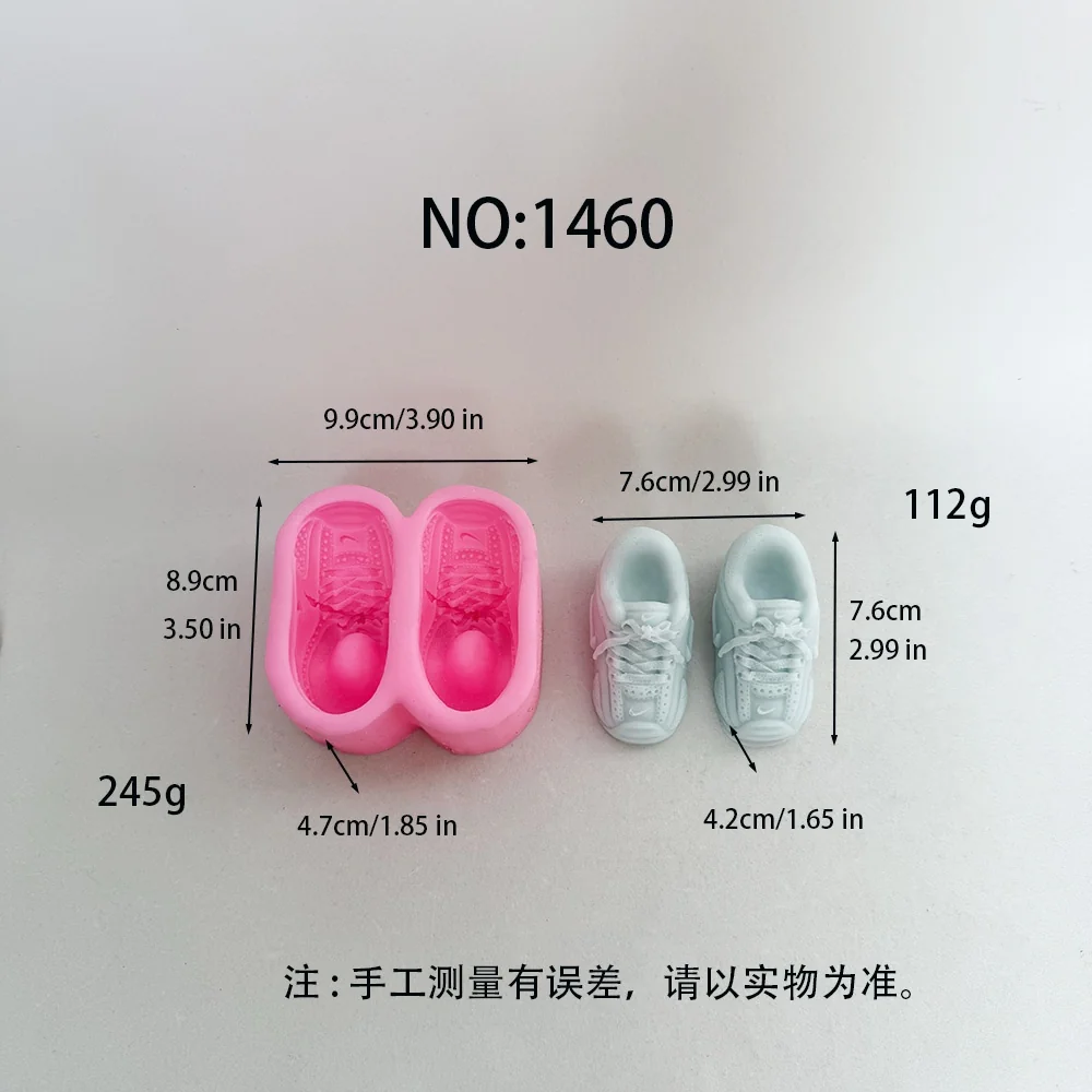 Silicone Candle Mold with Sneaker Design 1460