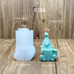 Gnome Thanksgiving Silicone Candle Mold - 9386