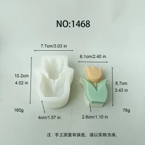 Tulip Silicone Mold for Candle Making 1468
