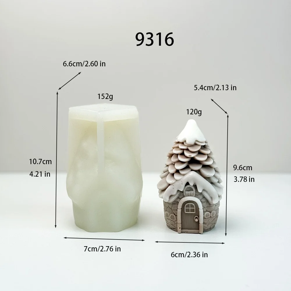 Cottage Pinecone Silicone Mold for Candle Making