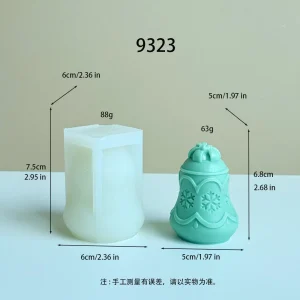 Snowflake Bell Silicone Mold for Candle Making