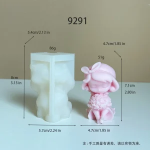3D Flower Cluster Silicone Mold for Candle Making 9291
