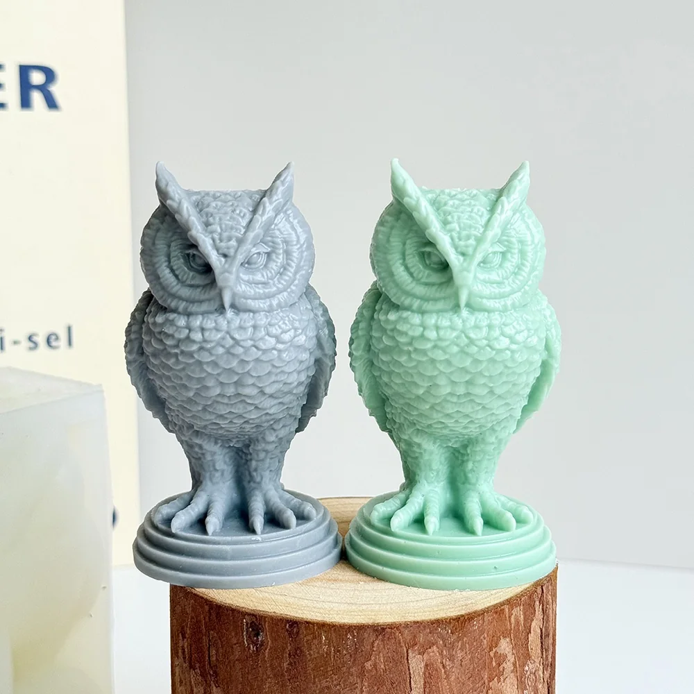 Owl Silicone Candle Mold 9287
