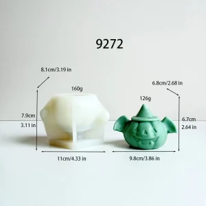 3D Pumpkin Silicone Candle Mold 9272