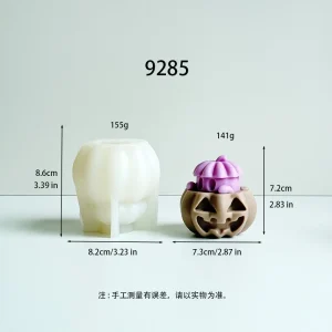 3D Cottage Silicone Candle Mold for Candle, Soap, Resin 9285