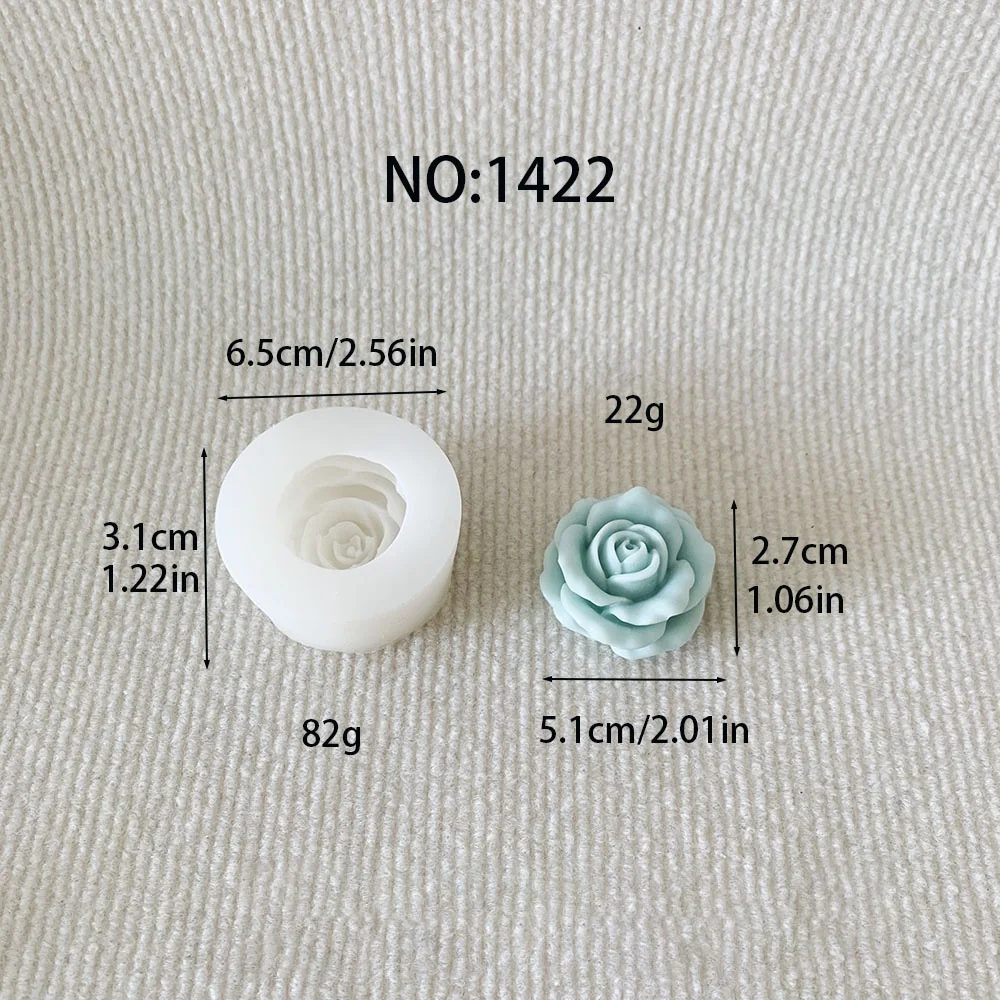 3D Rose Silicone Mold 1422