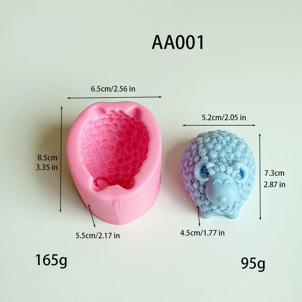 Sheep Silicone Mold for Candle Making AA001