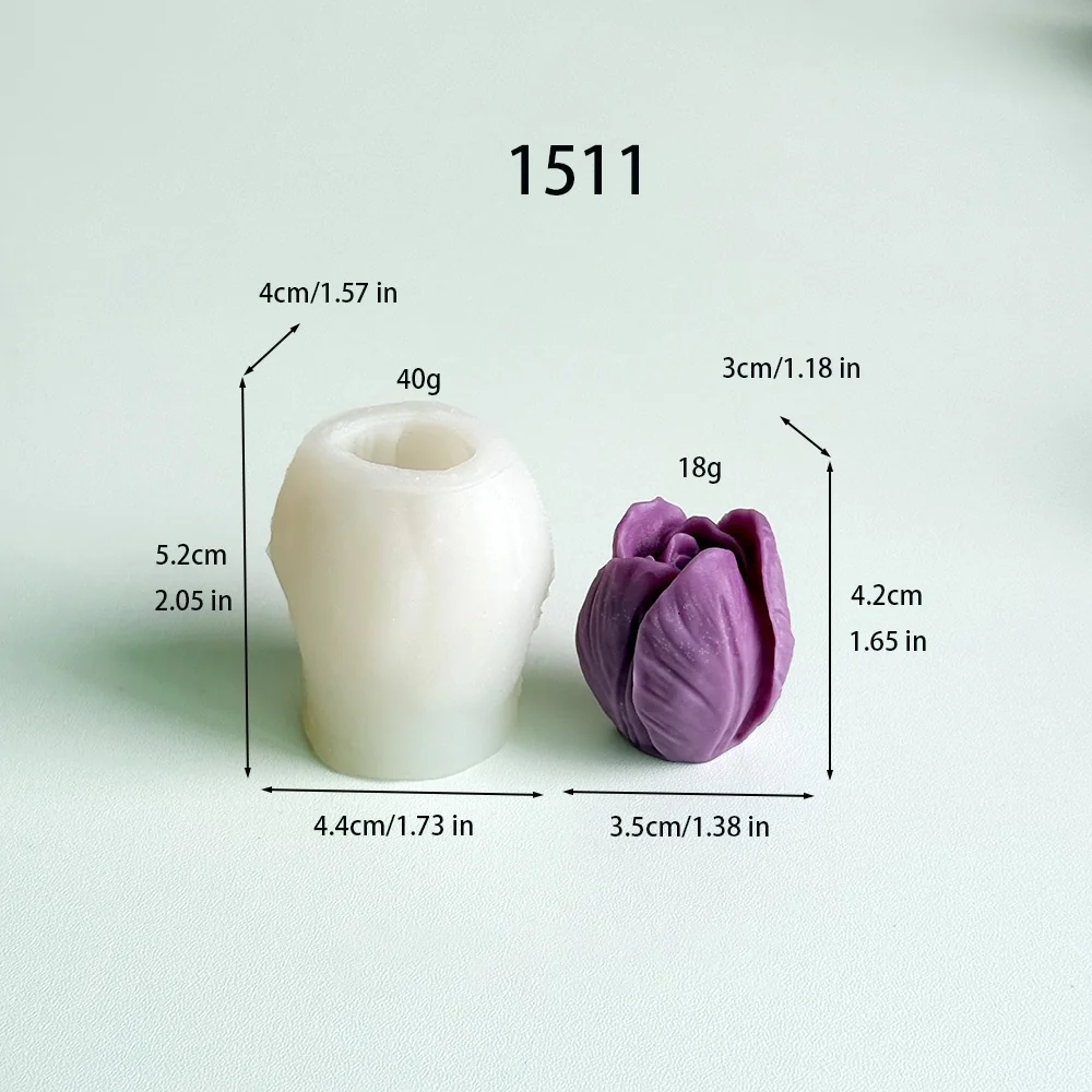 Tulip Silicone Mold for Candle, Soap and Resin 1511