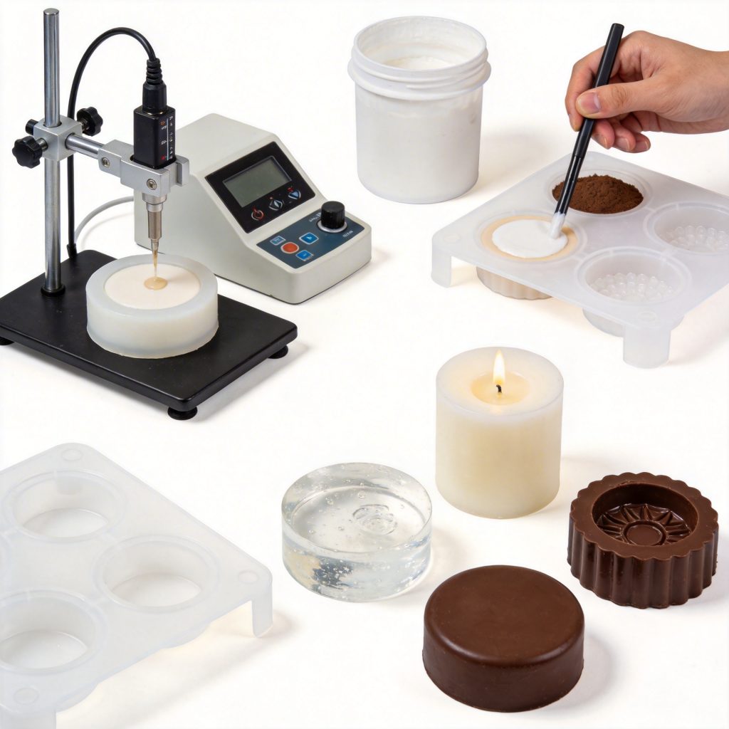 Silicone material testing and application examples for mold making