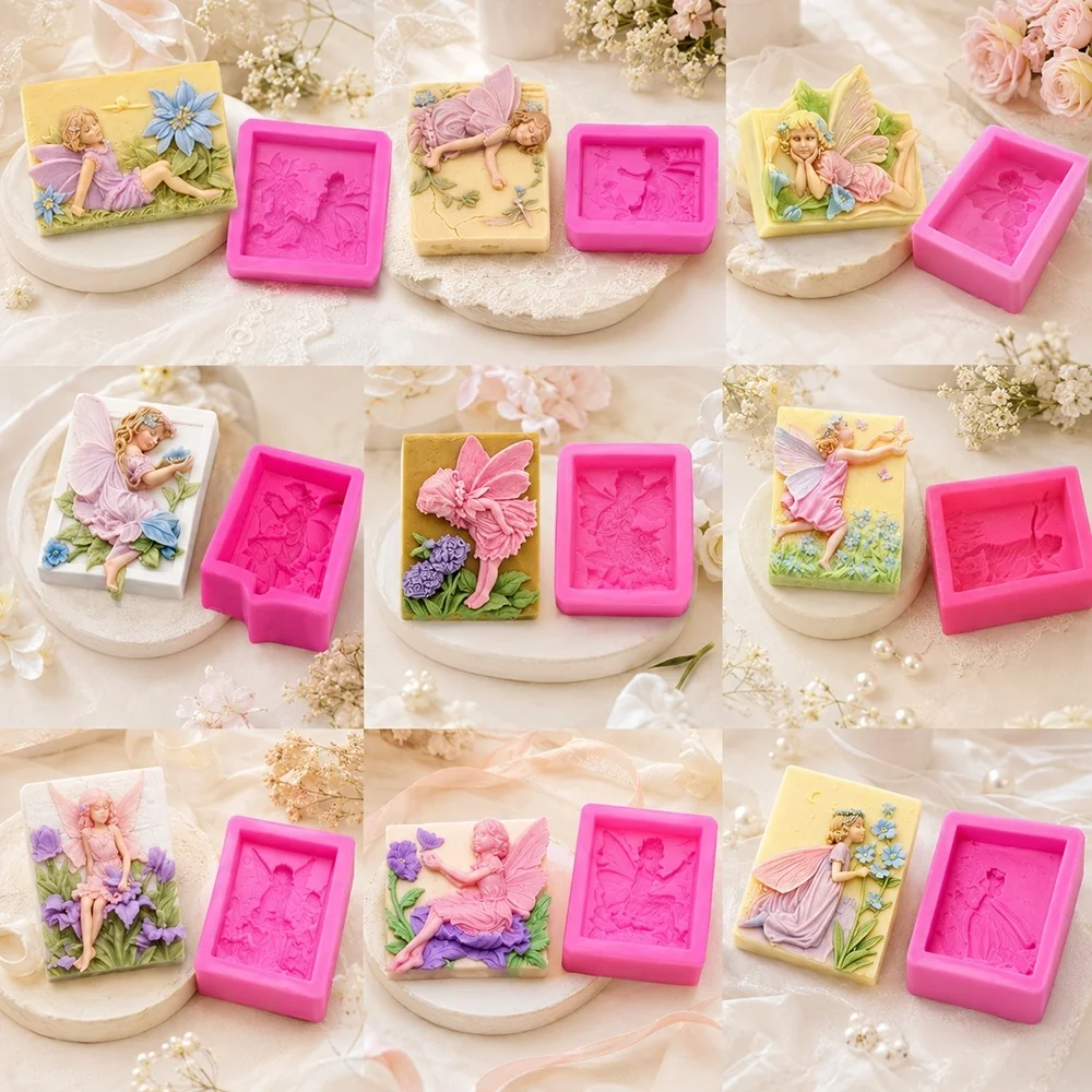Silicone Candle Mold with Decorative Design AC016 silicone mold detail and cavity