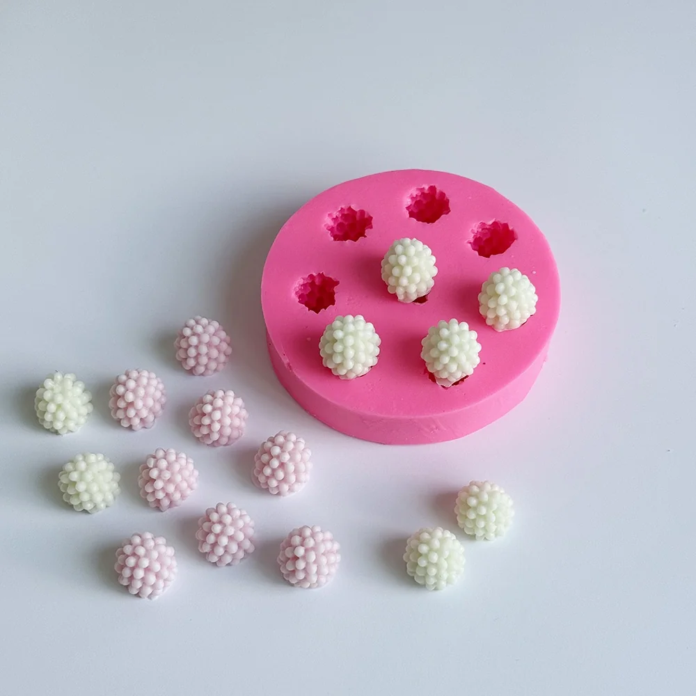 Raspberry Silicone Candle Mold BE011 silicone mold detail and cavity