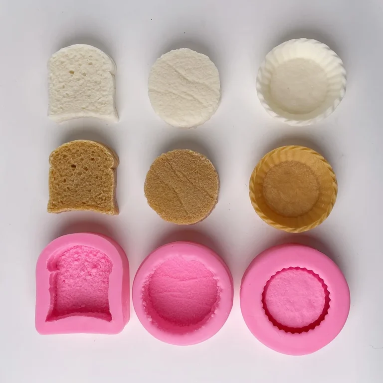 Round Cake Base Silicone Mold for Handmade Crafts 8544 silicone mold detail and cavity