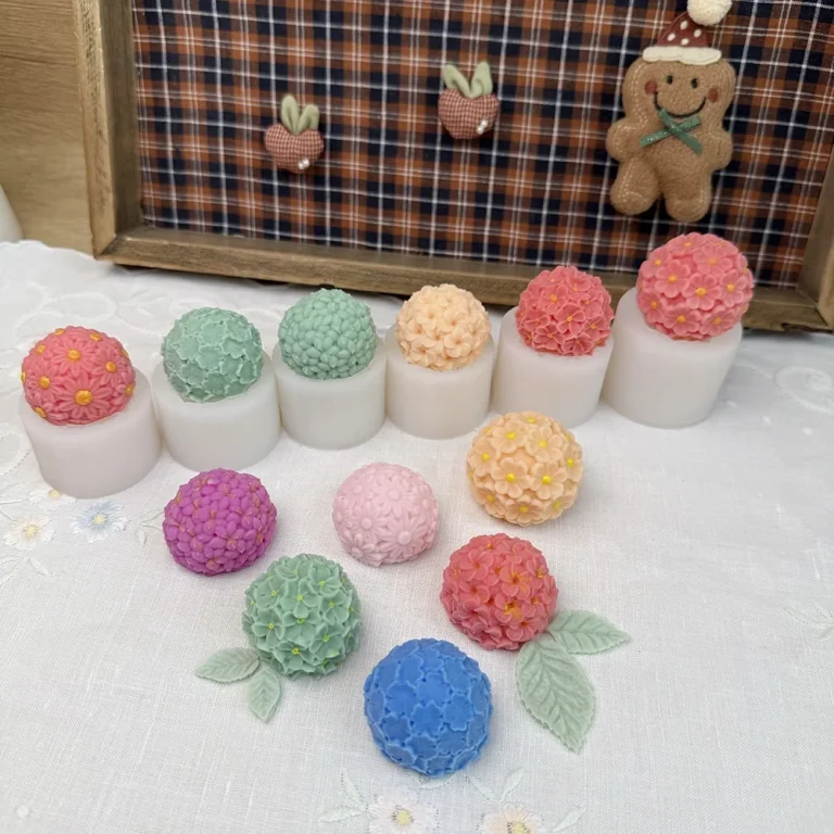 Petal Sphere Silicone Mold 1685 silicone mold detail and cavity